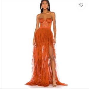 X REVOLVE Bustier Gown in Rust
For Love & Lemons